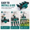 4-Way Garden Hose Connector for Outdoor Faucets – Zinc Alloy