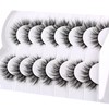 Pooplunch False Eyelashes Cat Eye Fluffy Lashes 8D Volume Thick