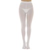 EVERSWE Women's Super Opaque Microfiber Tights 120D (White,S/M)