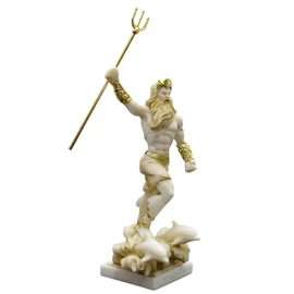 Poseidon Greek God of The Sea Neptune Statue Sculpture Figurine Handmade 6.7in - 17 cm