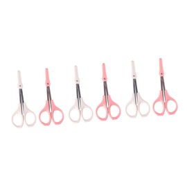 Ipetboom 3sets 2pcs High Scissors Eyebrow Eyelash Trimmer with Ergonomic Design Durable for Eyebrow Shaping Eyelash Precision Trimming 2pcs*3