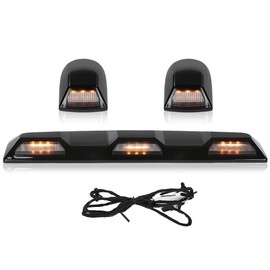 GRAND ORANGE LED Amber Roof Marker Clearance Light Lamp Kit Compatible with Chevy Silverado GMC Sierra 2500HD 3500HD 2020-2023 84747496, 84747497, 84694118, 84948214