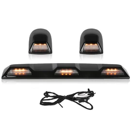 GRAND ORANGE LED Amber Roof Marker Clearance Light Lamp Kit Compatible with Chevy Silverado GMC Sierra 2500HD 3500HD 2020-2023 84747496, 84747497, 84694118, 84948214