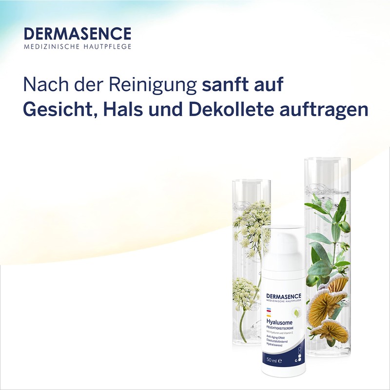 DERMASENCE Hyalusome Moisturising Cream - Hydrating Face Care with Anti-Ageing