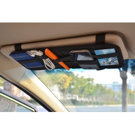 Better Space Sun Visor Organizer, Black