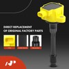 A-Premium Yellow Set of 8 Ignition Coil Pack and Iridium