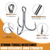 Piscorush 50-Piece Triple Hook Set with Angled Band 1X Treble