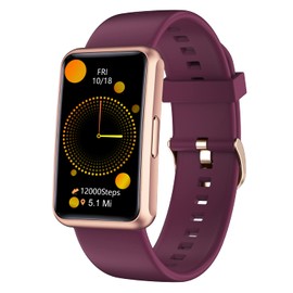 Cloudpoem Fitness Tracker No Bluetooth No APP/Phone Required, Fitness Watch IP68 Waterproof with Steps Counter Sleep Tracker Alarm Clocks Stopwatch for Men Women Parents (Purple)