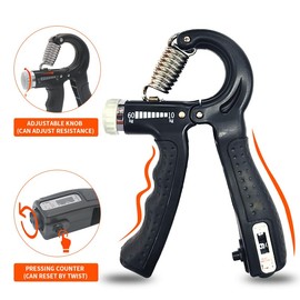 Forearms, wrist and grip strength training set - hand muscle trainer with grip pads and balls, muscle building device