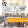DiCUNO E26 Screw Adapter 2-Branch Socket E26→E26 Extension Socket Set