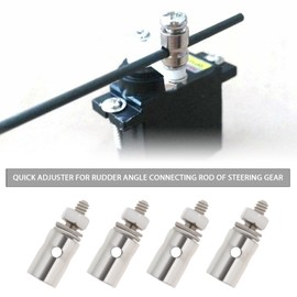 SING F LTD 20PCS 1.3mm Hole Diameter Pushrod Servo Connector Linkage Stoppers Adjusters Fit for 1.0-1.3mm Steel Wire for RC Model Car Airplane Helicopter