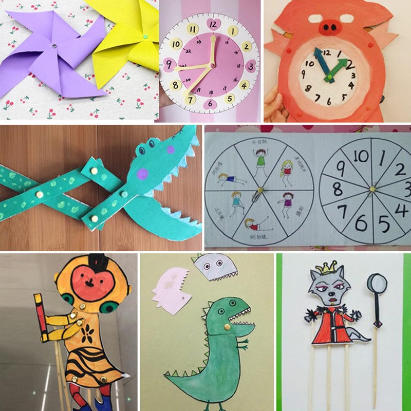 JDXun Pack of 100 Mini Brads (8 x 16 mm)