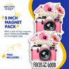 Magnets - Pink Camera - Floral - Positive Quote -