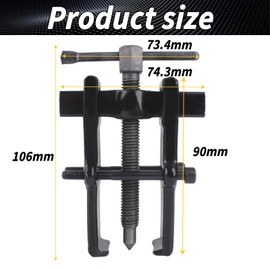 HAIMAYEE Puller Tool 2-Jaw Bearing Puller Ball Bearing Puller for Motorcycle and Car Made of Chrome Vanadium Steel Black
