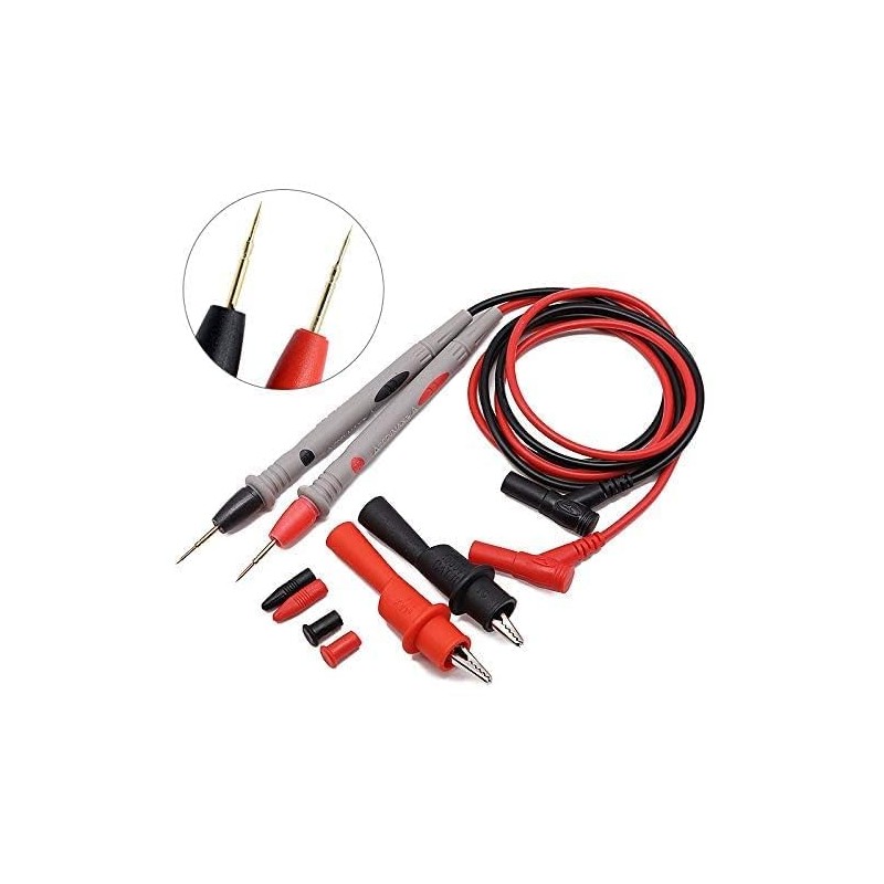 Multimeter Test Leads Banana Plug,1000V 20A Digital Multi Meter Clamp