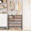 VILICK 5 Tier Shoe Rack 33" Wide Metal Shoe Organizer