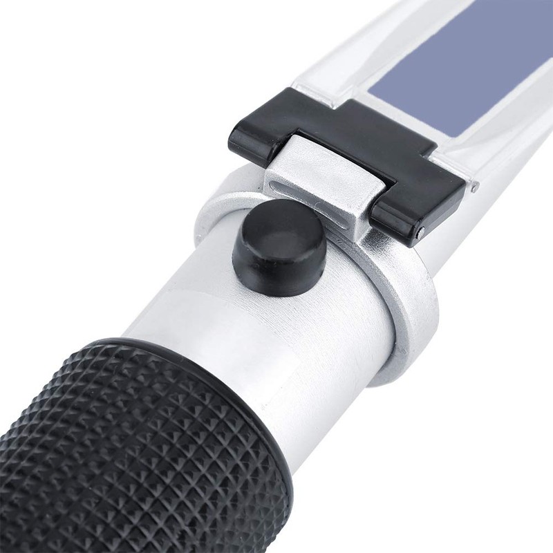 Salinity Refractometer, 0-100% Handheld Salinometer with Temperature Compensation Salinity Meter
