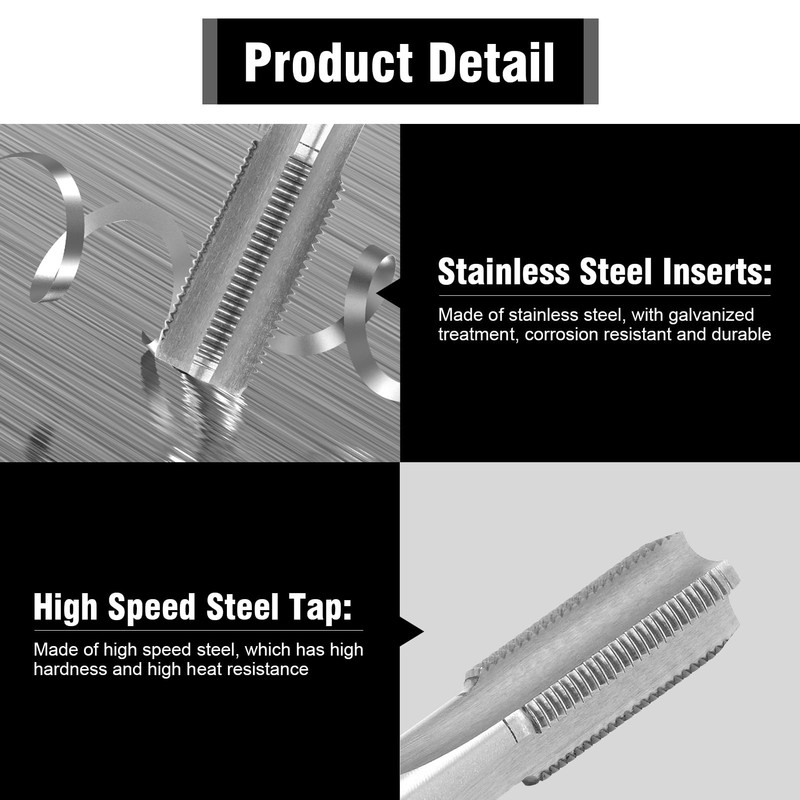Spark Plug Thread Repair Tool, M12 x 1.25 Inserts and