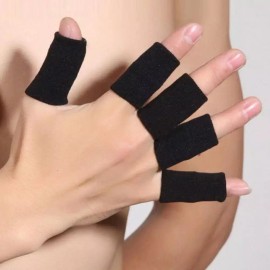 10개 한세트 손가락 보호대 운동할때 스포츠 쫀쫀한 밴딩 지지대 [그레이] 10-Piece Set Finger Protectors for Sports with Tight Band Support [Gray]