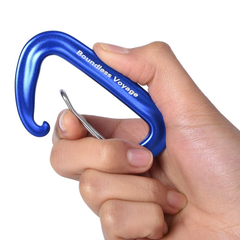 iBasingo BV1026 12KN Outdoor Carabiner, Multi-functional Climbing Ring, Aluminum Alloy