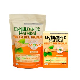 Monk®: Endulzante natural fruta del monje 400 g + Sobrecitos de Monk® 40 sobres de 3 grs