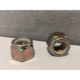 LIP 5/8"-11 NYLON INSERT LOCKNUT GRADE 8 YELLOW ZINC 10 EACH