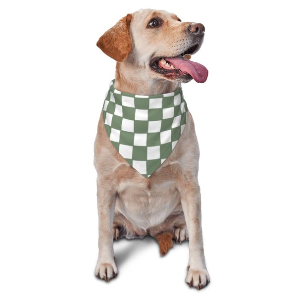 vercosee Pit Crew Dog Bandana, Checkered Flags Race Car Flag