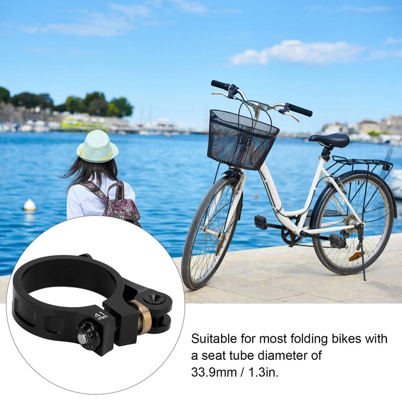 41mm Bike Seat Post Clamp CNC Aluminium Alloy Bicycle Quick