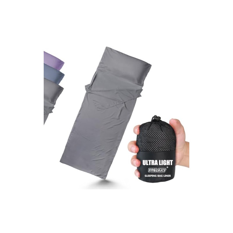 Frelaxy Ultralight Sleeping Bag Liner - Compact & Breathable Travel