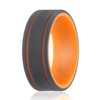 ROQ Silicone Rubber Wedding Ring for Men, Comfort Fit, Men's