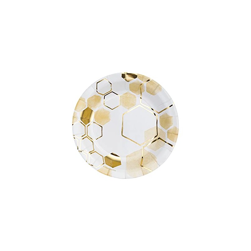 Honeycomb Dessert Plates, 8 ct