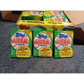 1987 Topps Baseball 3 Unopened Wax Packs Free Shipping Bonds, Ryan, Bo Jackson