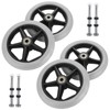MUXHEL 4 Pcs Walker Wheels Replacement, 6 Inch Solid Wheelchair
