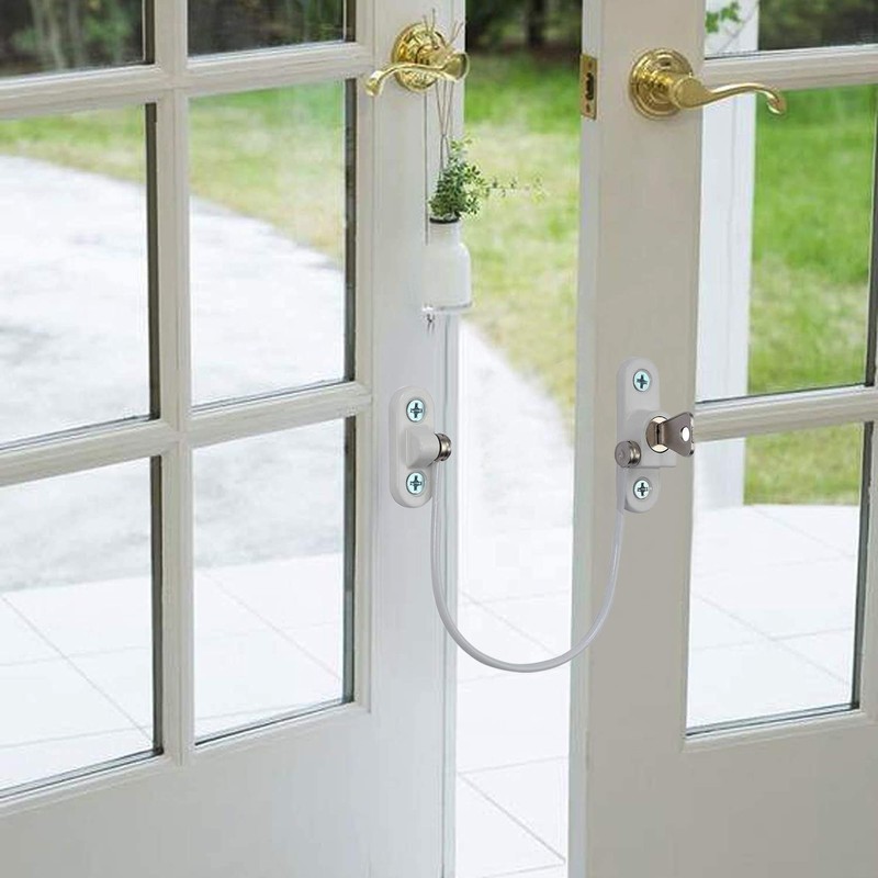Sandiyago 2 Pack Window Lock Baby Safety Window Opening Restrictor