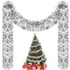 Riceshoot 131.23 ft Christmas Tinsel Garland Metallic Tinsel Twist Garland