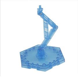 Bioristar Pack of 2 HG RG Hobby Action Base Model Stand Hobby Display Stand (1/144 Scale) (2pcs Aqua Blue)