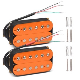 SAPHUE Electric Guitar Humbucker Pickups Double Coil Guitar Bridge Pickup & Neck Pickups Set (orange)