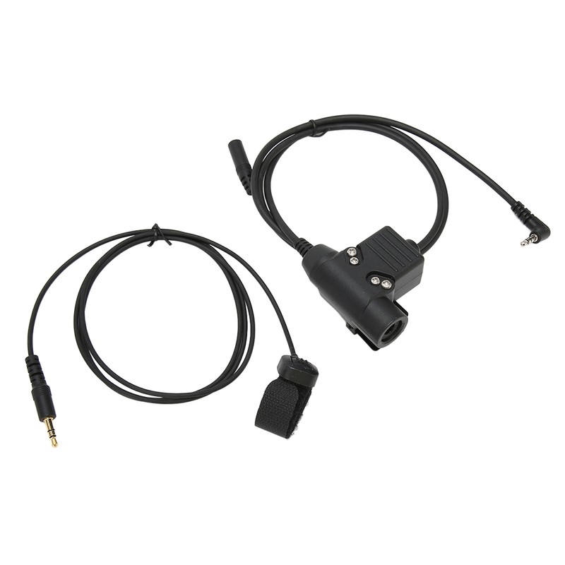 PTT Adapter with 90cm Cable Push to Talk Portable Headset