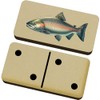 Azeeda 'Wild Salmon Fish' Domino Set & Box (DM00052239)