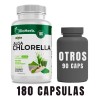 Bioherb Alga Chlorella 100% Pura 180 Cápsulas 500 Mg Sabor