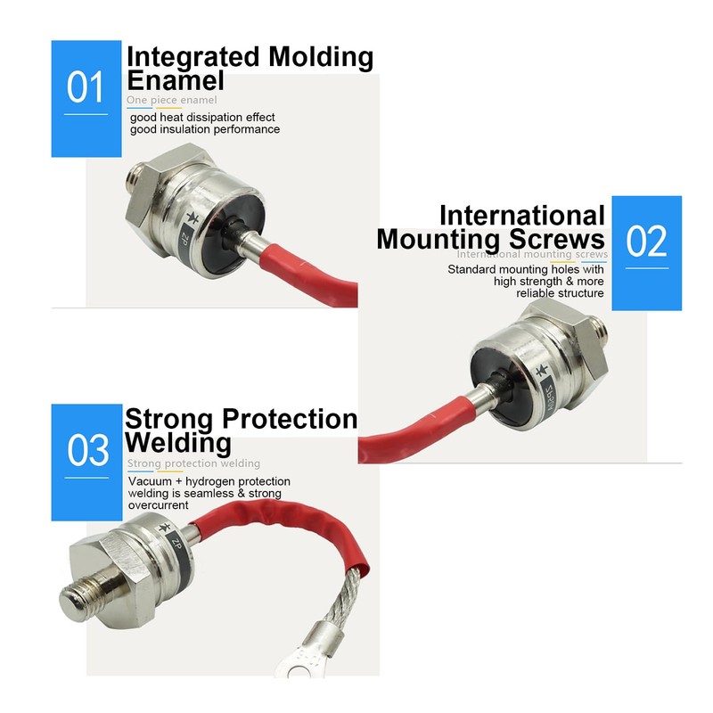 Fielect Forward Silicon Power Rectifier Diode 16mm Stud Version 1600V