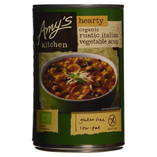 Amys Hearty Rustic Italian Veg Soup 397 g (order 6 for trade outer)