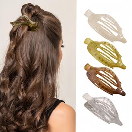 4Pcs Side Slid Flat Hair Clips Claw,for Thick Hair Alligator Hair Clips for Thin Hair Duck Bill Hair Barrettes Hair Accessories for Women and Girls Thick Thin