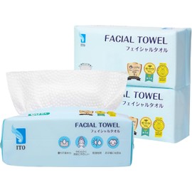 ITO Facial Towels, 3 Sets of 60 Sheets, For Tackling Sensitive Skin and Rough Skin, Disposable Towels, Cleansing Towels, Facial Towels