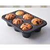 Monfish Jumbo muffin pan 6 Cup, deep muffin pan extra
