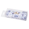 Narumi NA-1 Pearl Glasses Case, White, Hard, Magnetic, Floral Pattern