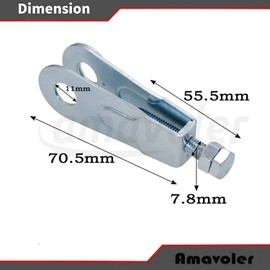 Amavoler Chain Tensioner Adjuster Aftermarket Accessory Fit for Yamaha Raptor 350，Warrior 350，Blaster 200，Breeze，Banshee 350,Grizzly 125,Tri-Z YTZ250 ATV Quad 4 Wheeler. (2 pcs)