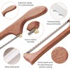 Zerymhan Bread Knife for Homemade Bread,Wooden Sourdough Bread for Slicing,Bow