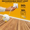 KoalaJoy Cute Night Light, Silicone Rechargeable Lazy Duck Lamp, Squishy