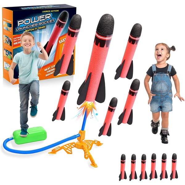 Anginne Boy Toys for 3-12 Years Old Boys, Kids Toys Garden Toys Boys Girls Gifts Age 3-9 Year Old Boys Toys Age 3-9 Outdoor Birthday Gifts for Kids Stomp Toy Rockets Garden Games Gifts for Kids